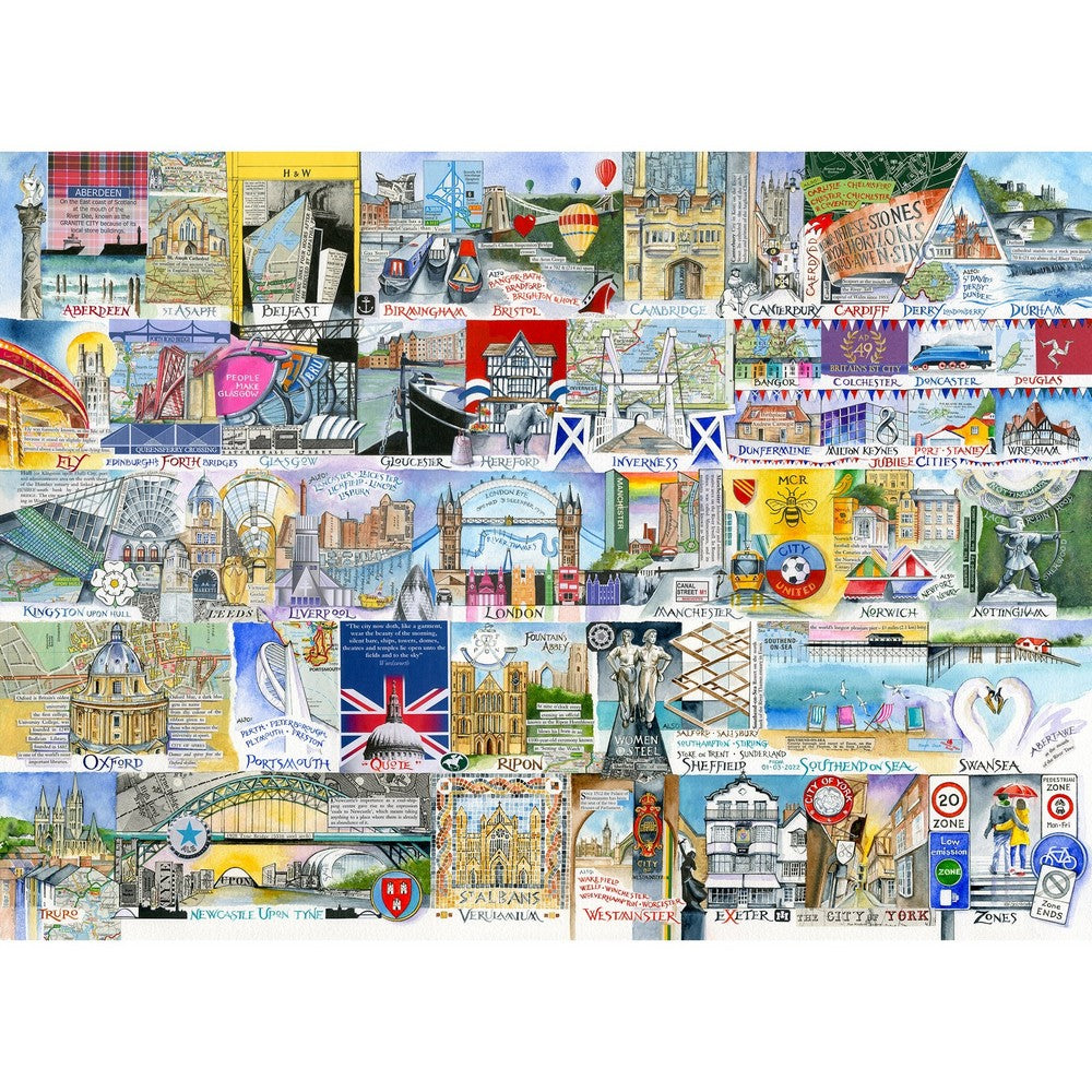 Puzzle - Bright Lights Big Cities 1000P
