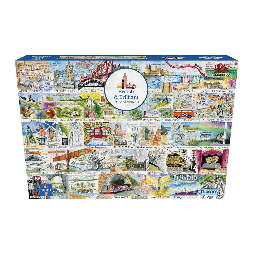 Puzzle - Gibsons - British & Brilliant 1000Pc