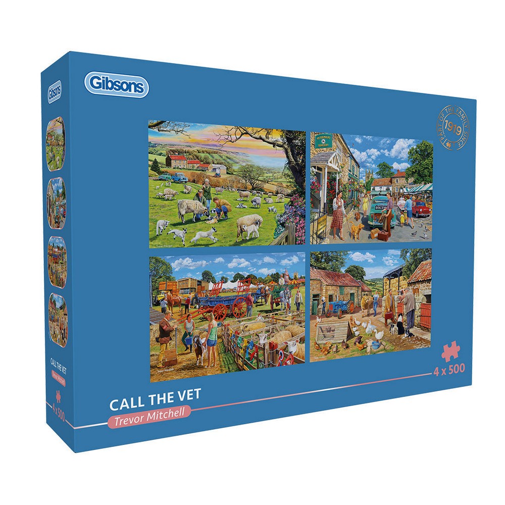Puzzle - Call The Vet 4X500Pc