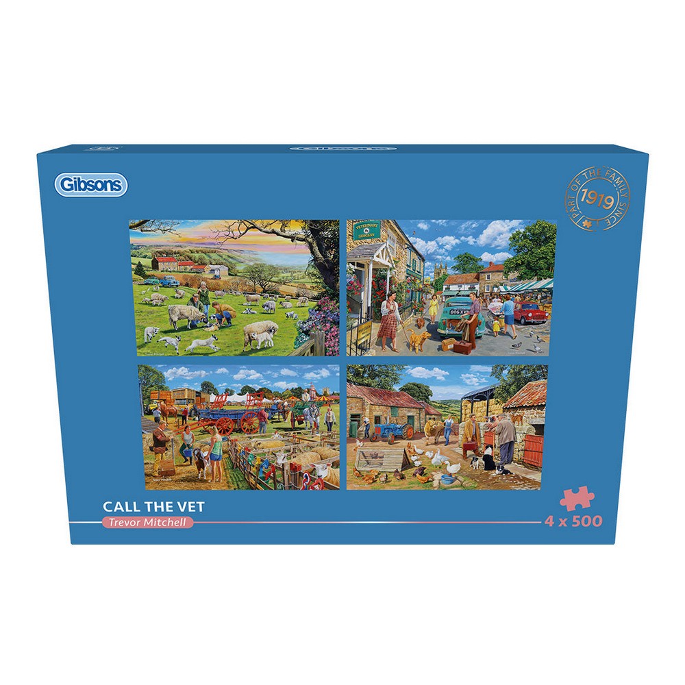 Puzzle - Call The Vet 4X500Pc