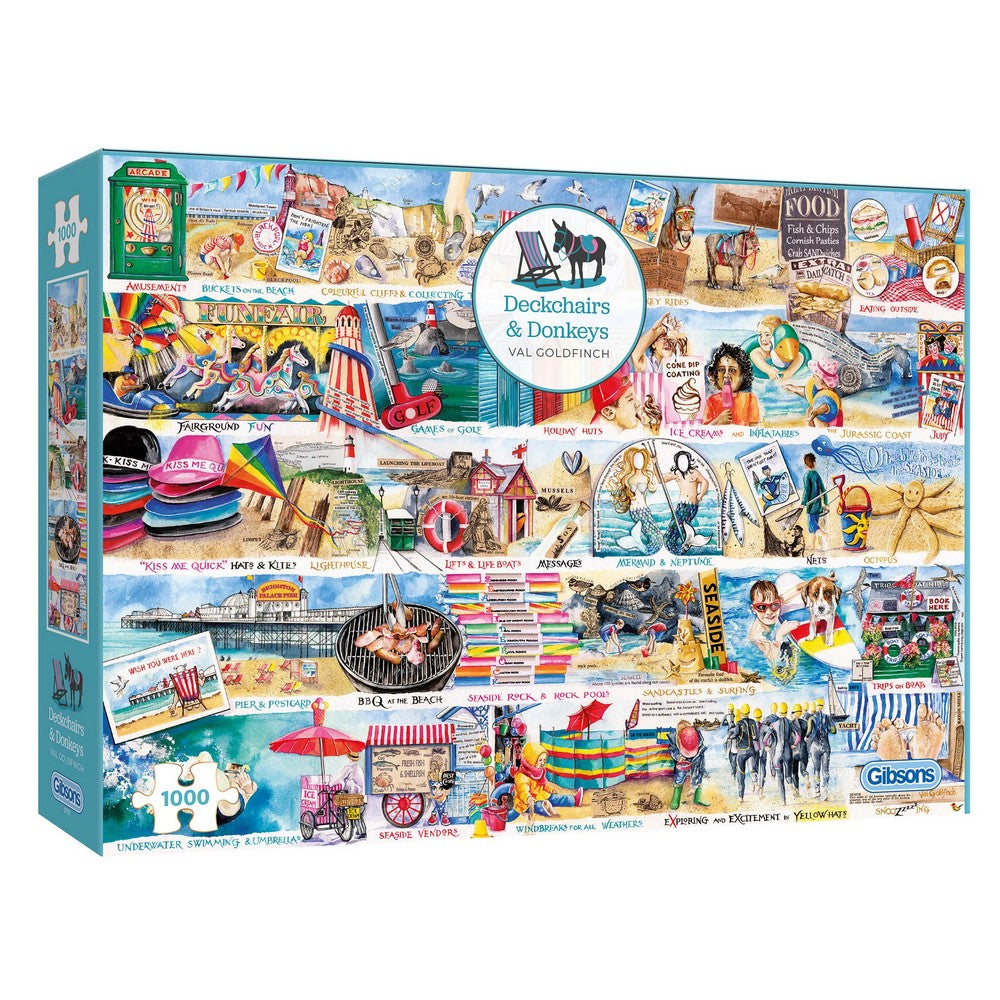 Puzzle - Deckchairs & Donkeys 1000Pc