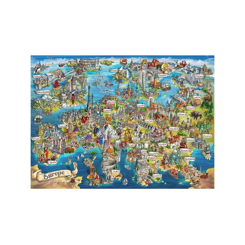 Puzzle - Gibsons - Exploring Europe 1000Pc