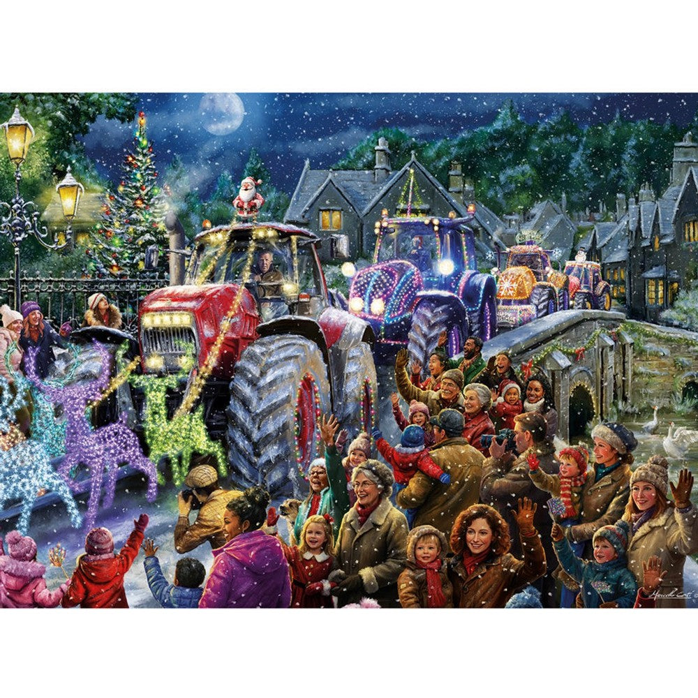 Puzzle - Gibsons - Farmer Christmas 500pc XL Size Pieces