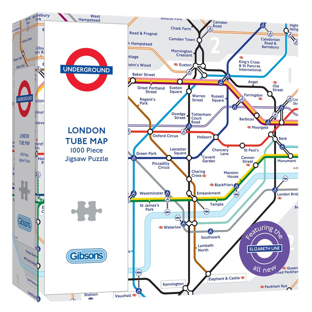 Puzzle - London Tube Map 1000Pc