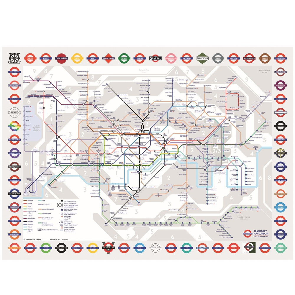 Puzzle - London Tube Map 1000Pc