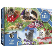 Puzzle - Piecing Together Cats 12Pc