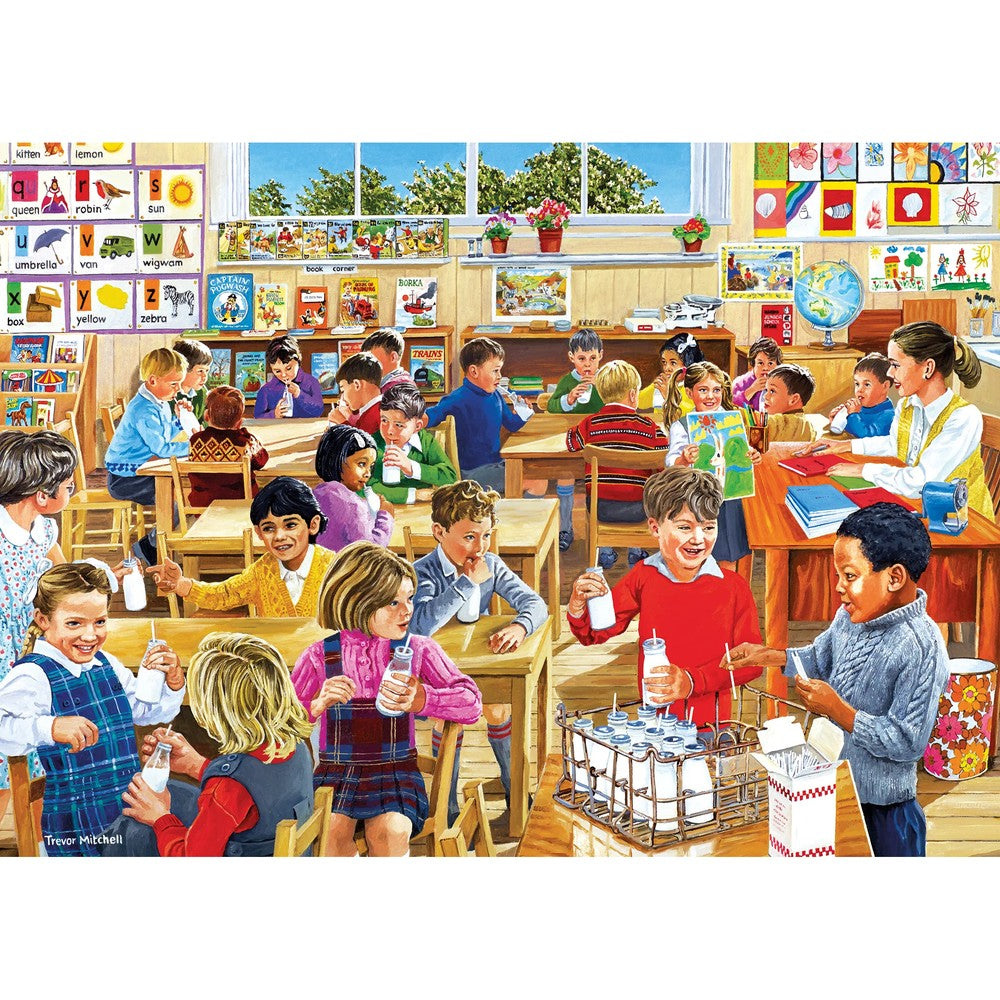 Puzzle - School Days 4 X 500Pc