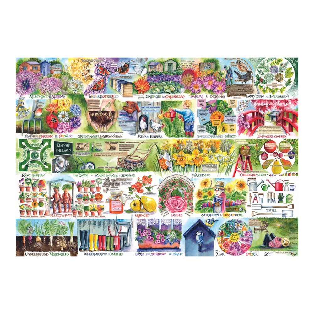 Puzzle - Wheelbarrows & Wellies 1000Pc