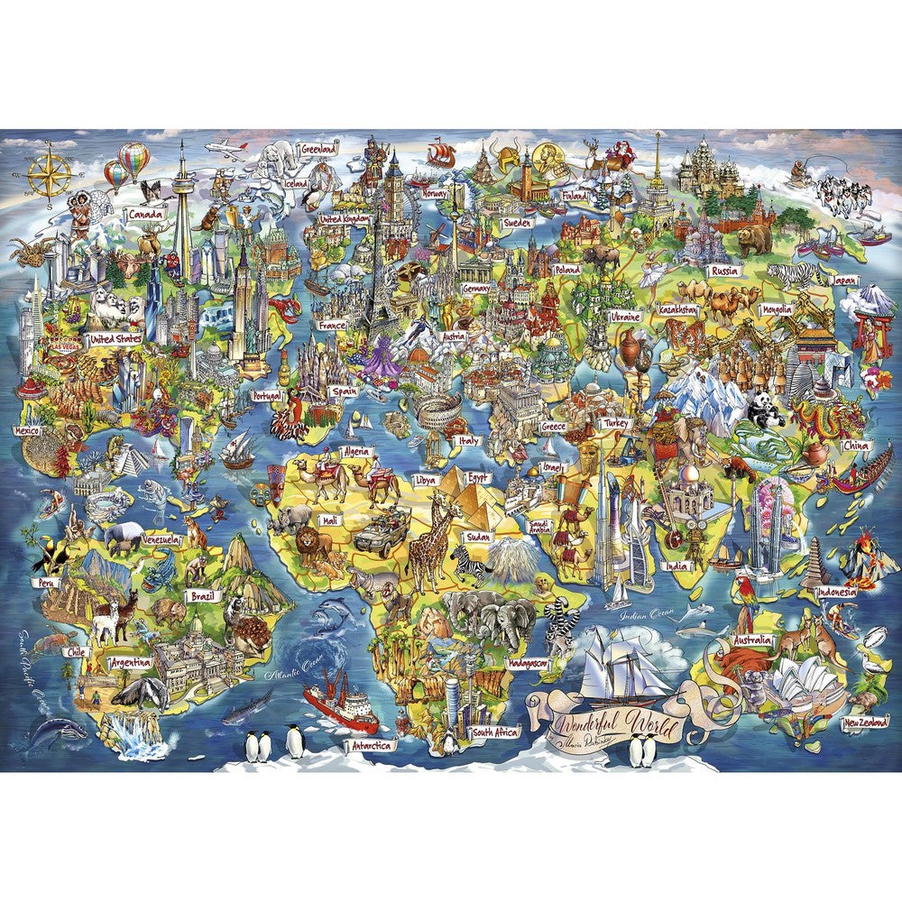 Puzzle - Gibsons - Wonderful World 1000Pc