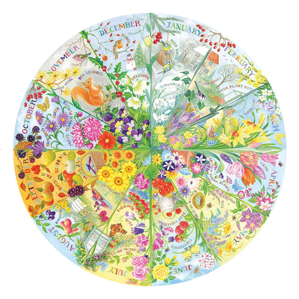 Puzzle - Gibsons - Year In The Garden 500Pc Circu