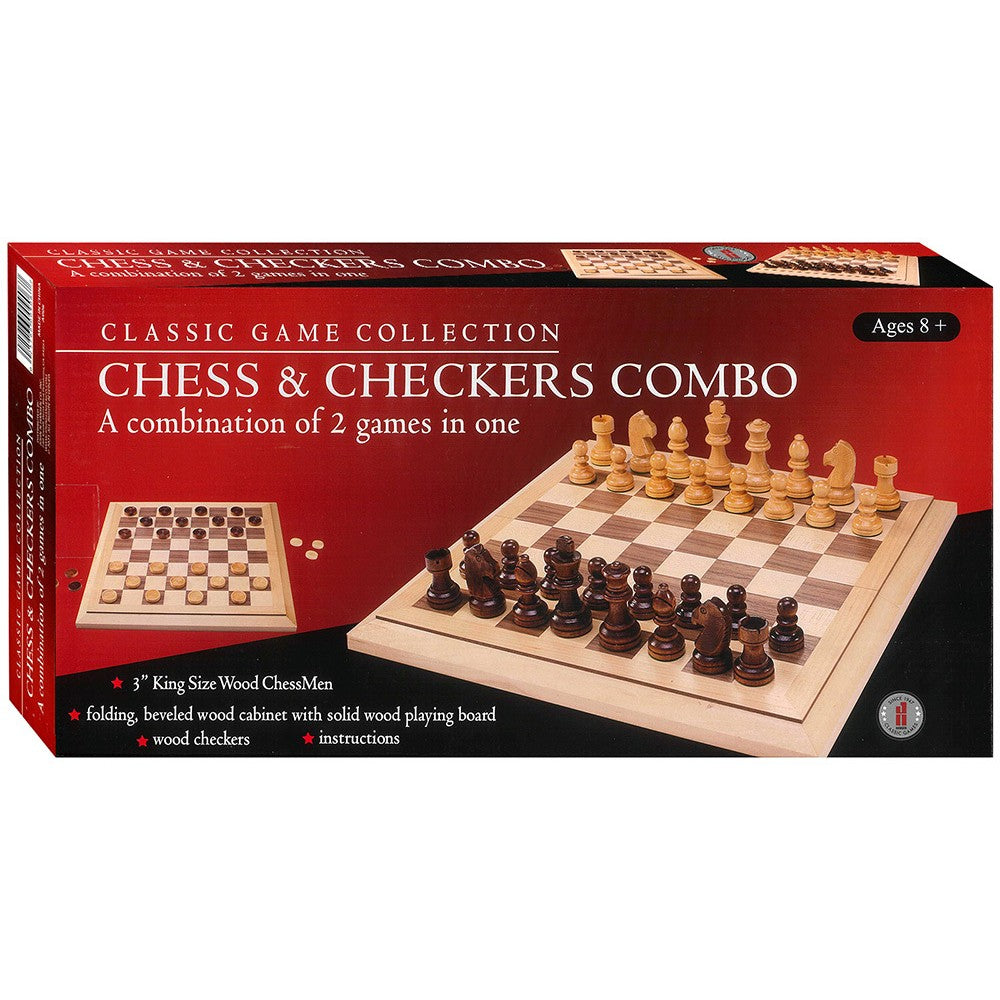 Chess & Checkers;15"Bevel Edge