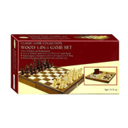 Combo; Chess 3In1 Walnut Magn;