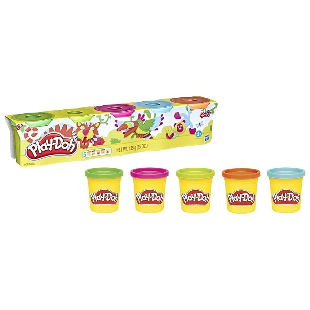 Playdoh 5 Tub Packs Astd
