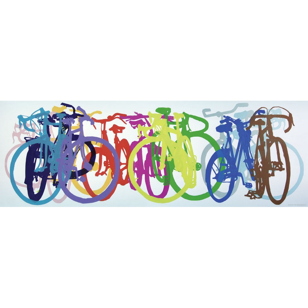 Puzzle - Bike Art; Colourful Row 1000Pc
