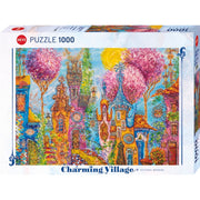 Puzzle - Charming Village; Pink Trees