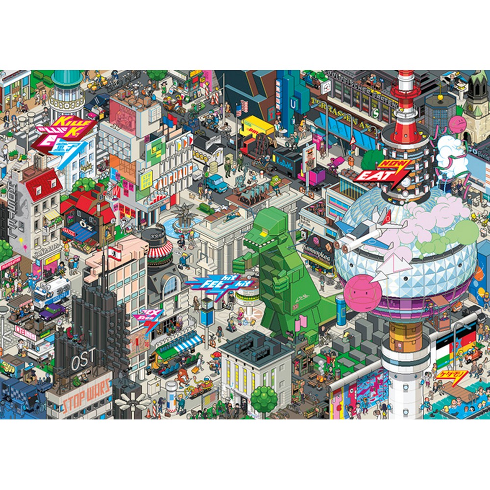 Puzzle - Heye - Eboy; Berlin Quest 1000Pc