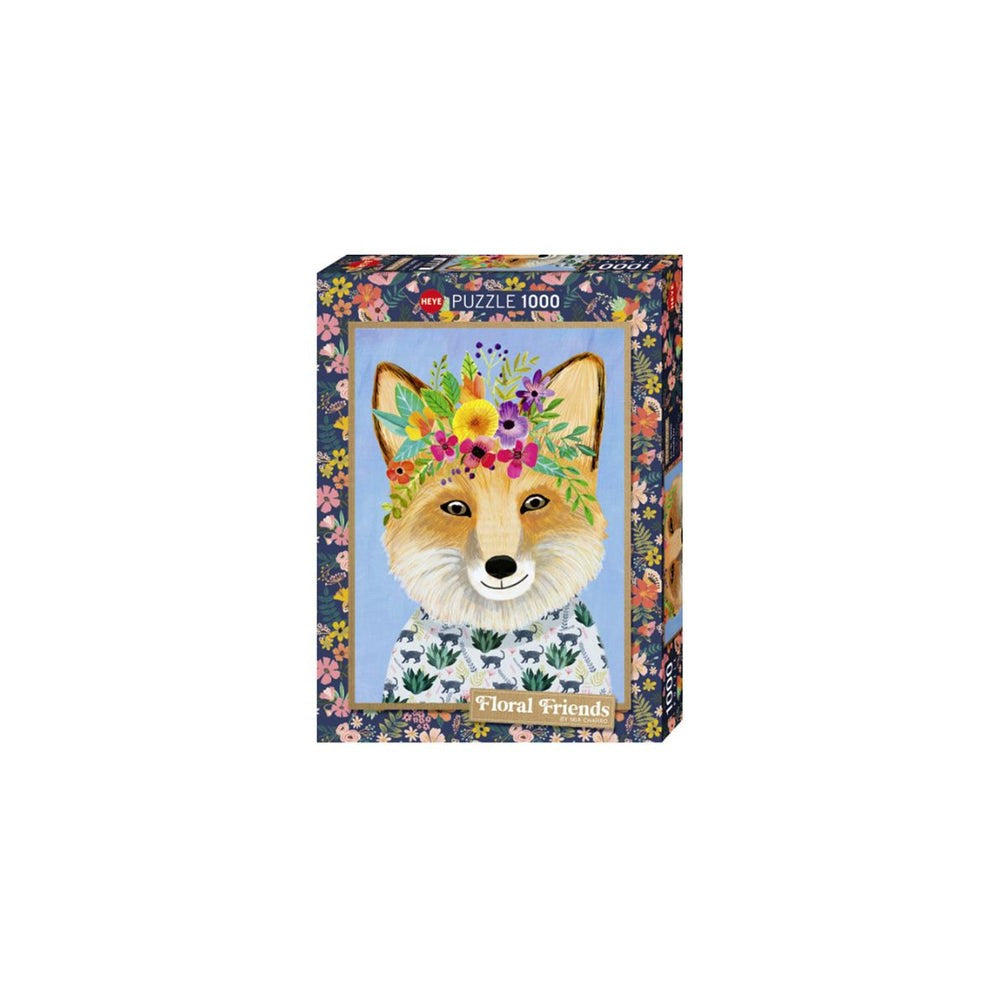 Puzzle - Floral Friends; Friendly Fox