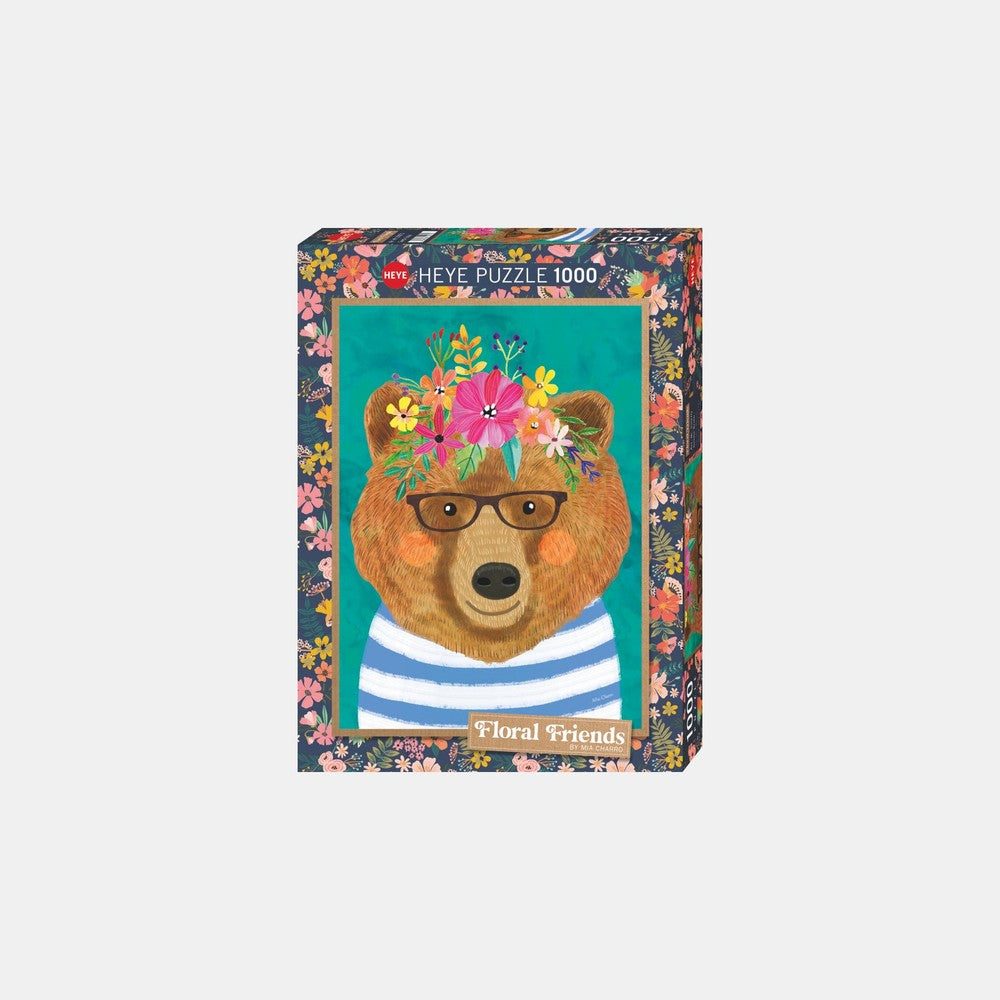 Puzzle - Floral Friends; Gentle Bruin