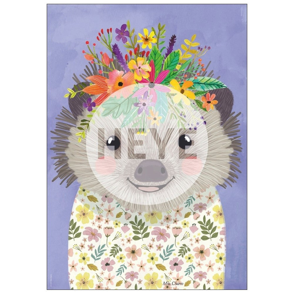 Puzzle - Heye - Floral Friends; Hedgehog 500Pc