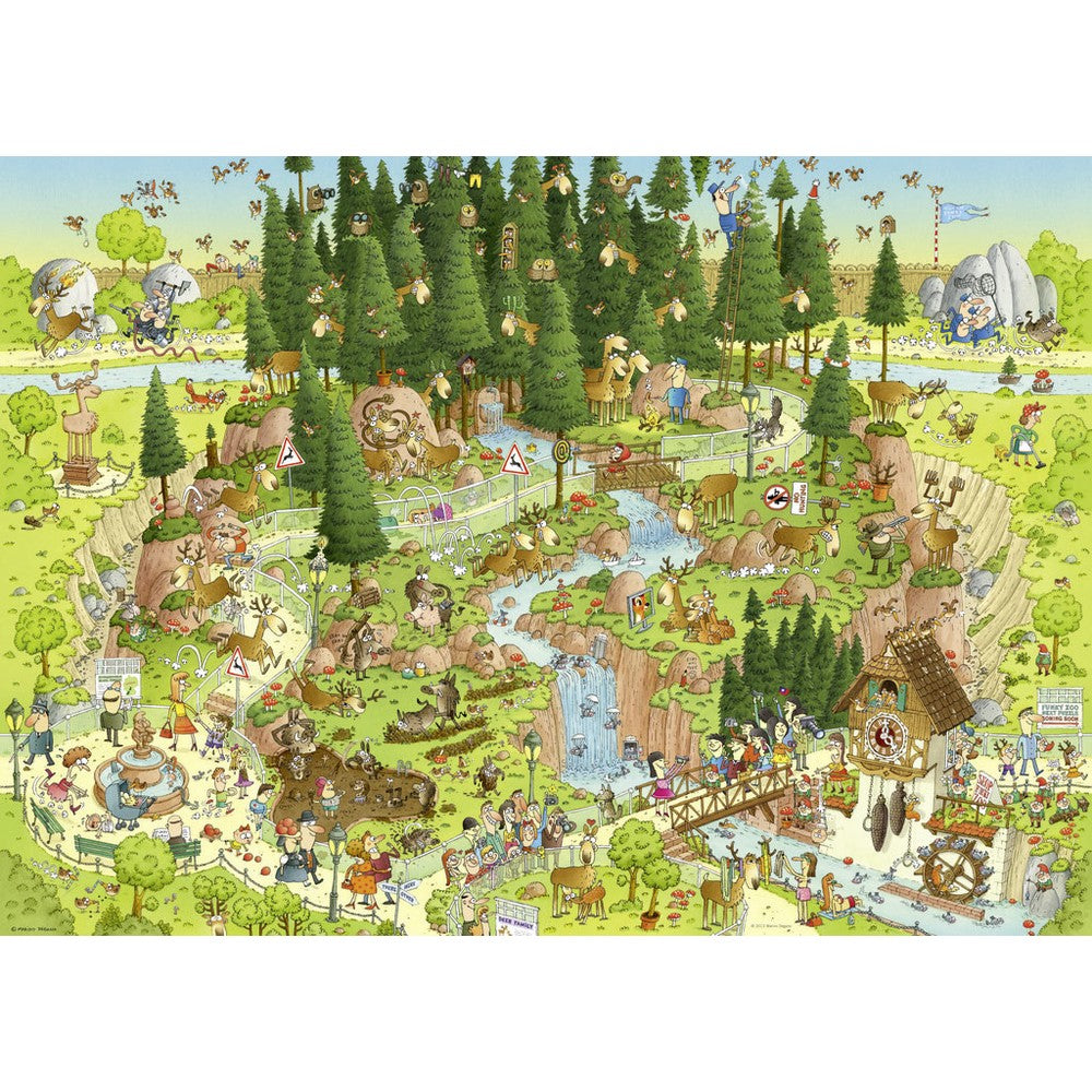 Puzzle - Heye - Funky Zoo; Black Forest 1000Pc