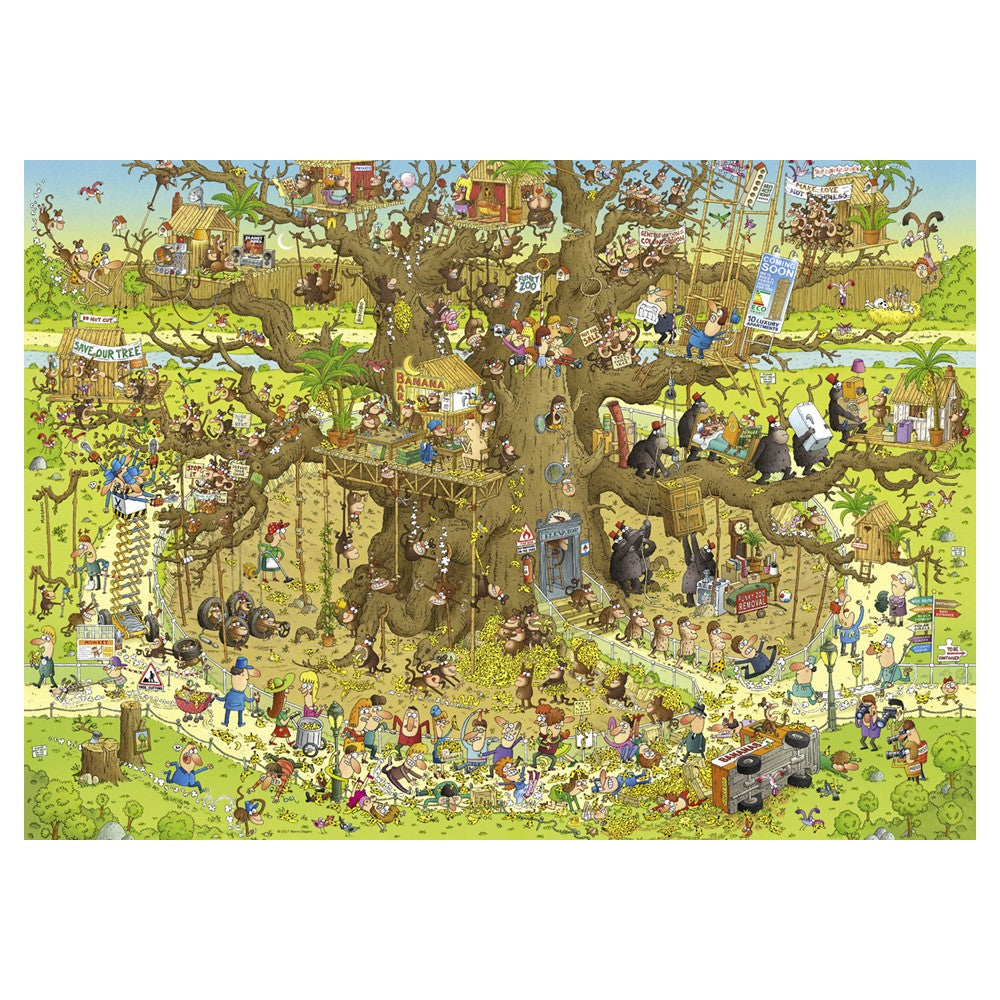 Puzzle - Heye - Funky Zoo; Monkey Habitat 1000