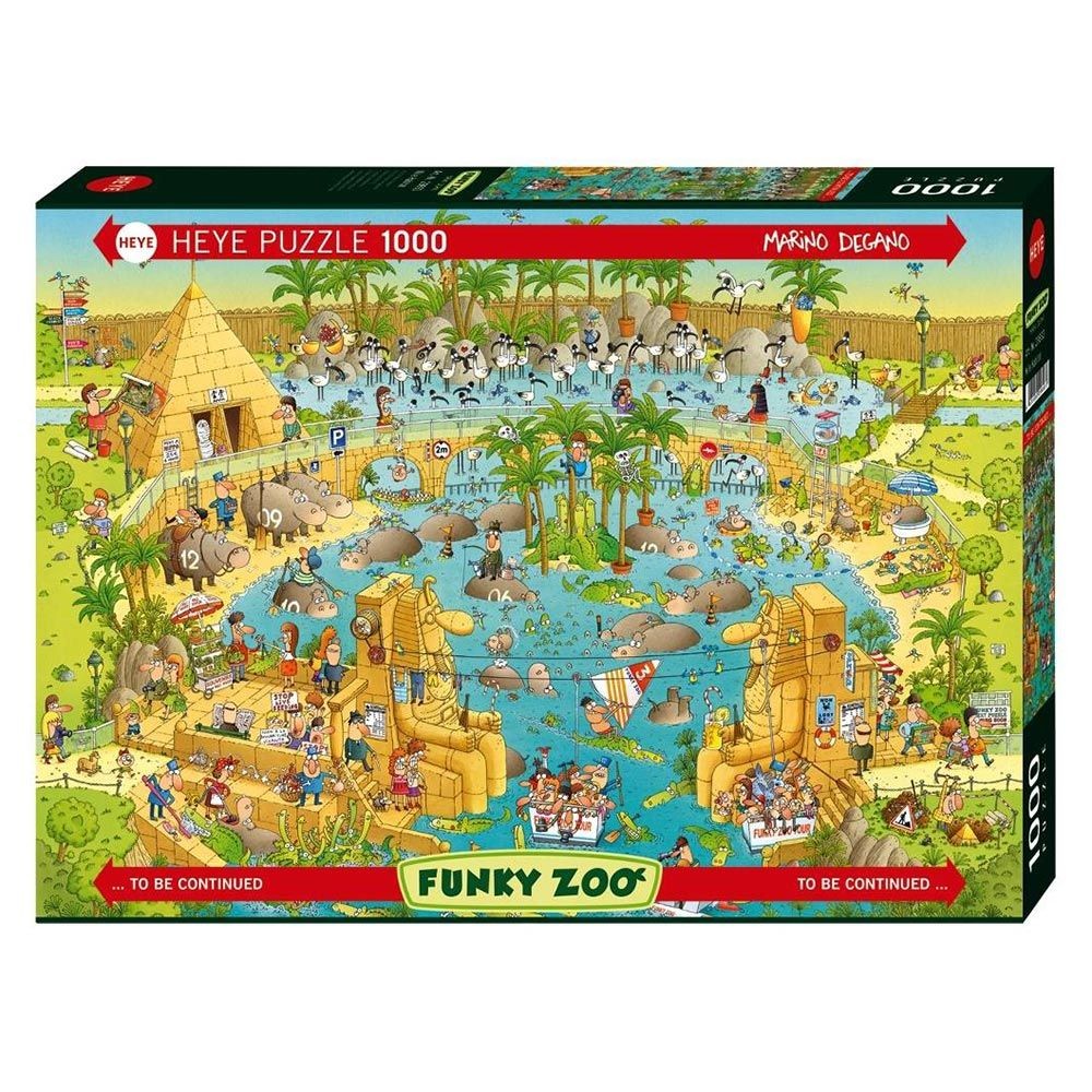 Puzzle - Heye - Funky Zoo; Nile Habitat 1000Pc