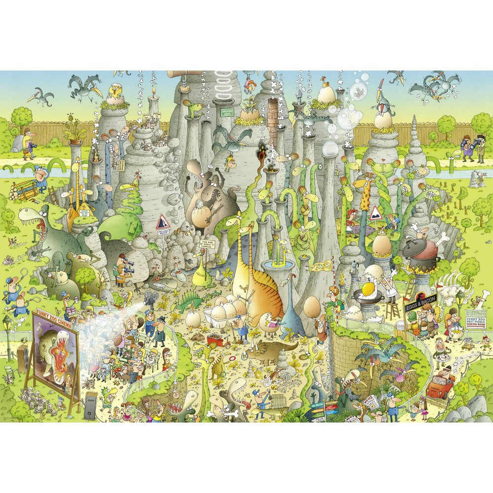 Puzzle - Heye - Funky Zoo;Jurassic Habitat1000