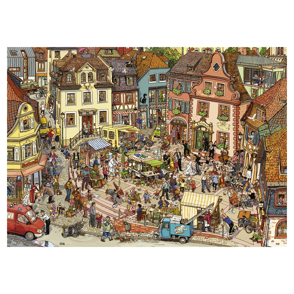 Puzzle - Heye - Triangular Box - Gobel&Knorr; Market Place 1000