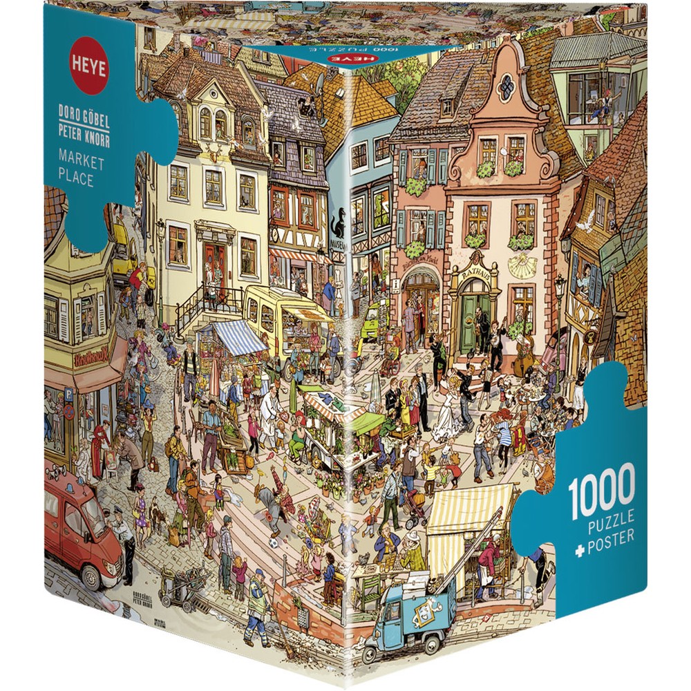 Puzzle - Heye - Triangular Box - Gobel&Knorr; Market Place 1000