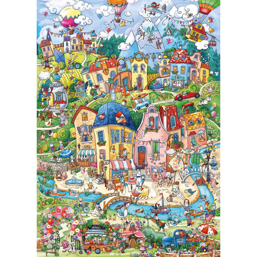 Puzzle - Heye - Happytown Good Morning 1000Pcs