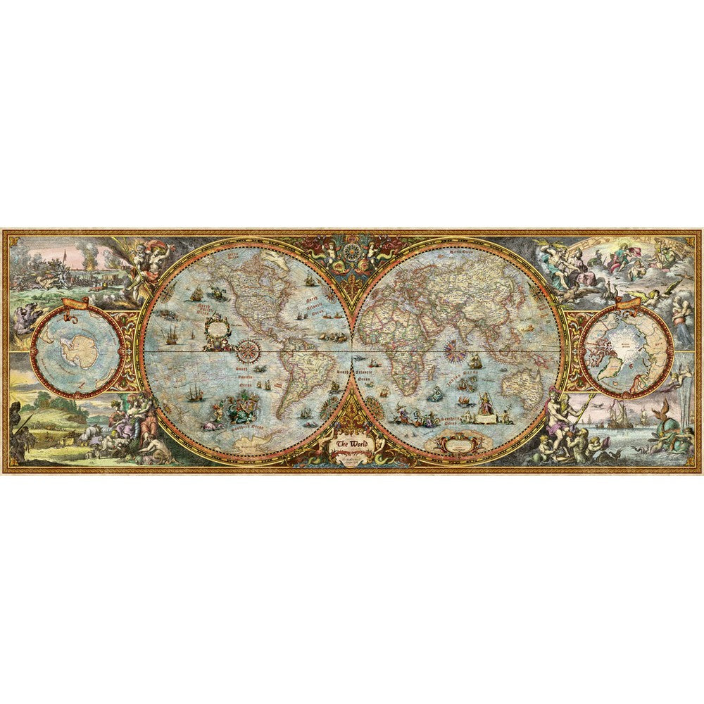 Puzzle - Heye - Panorama; Hemisphere Map 6000P