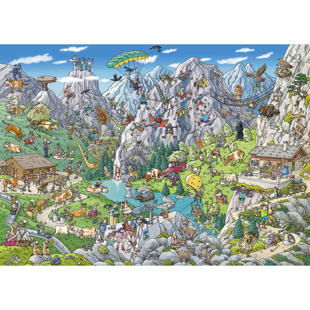 Puzzle - Heye - Triangular Box - Tanck; Alpine Fun 1000Pc