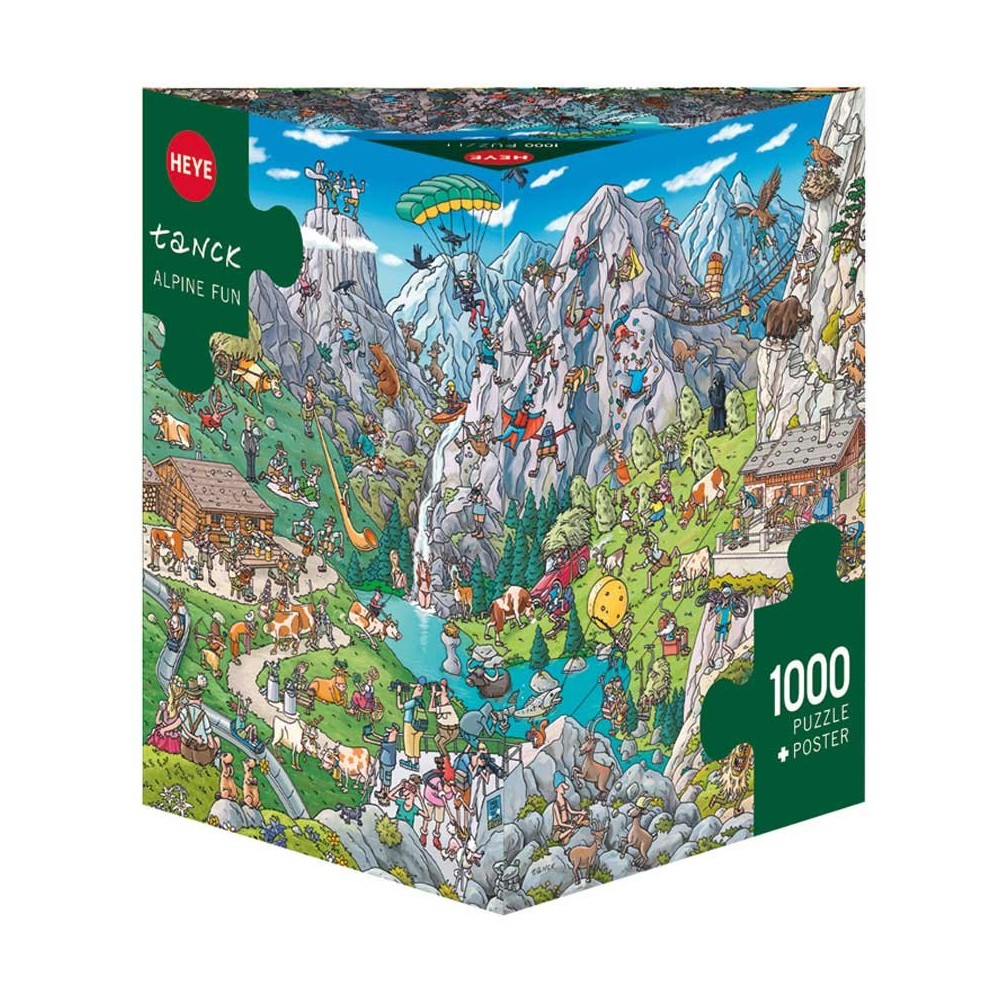 Puzzle - Heye - Triangular Box - Tanck; Alpine Fun 1000Pc