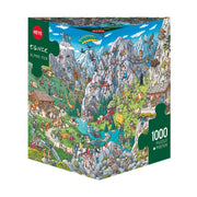 Puzzle - Heye - Triangular Box - Tanck; Alpine Fun 1000Pc
