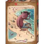 Puzzle - Heye - Zozoville; Beach Boy 1500Pc
