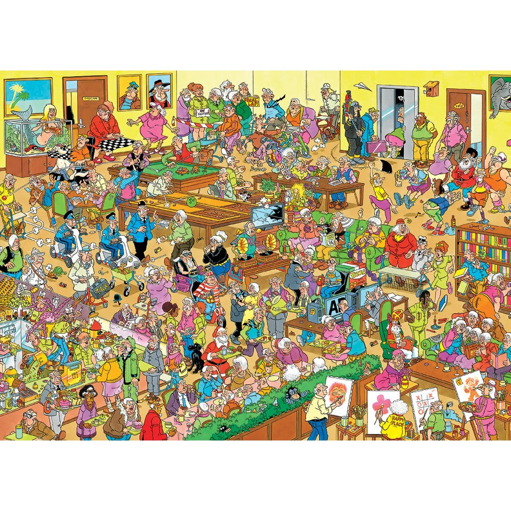 Puzzle - Jumbo Jan van Haasteren - The Retirement Home 1000Pc (Rectangular Box)
