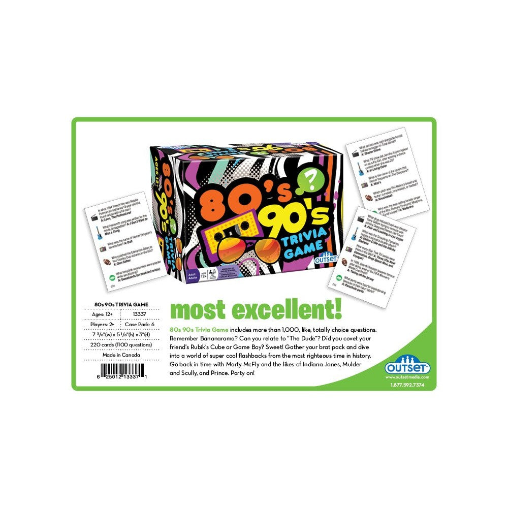 80's & 90's Trivia Game