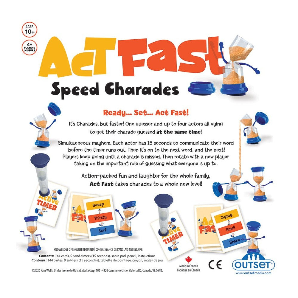 Act Fast Speed Charades Game