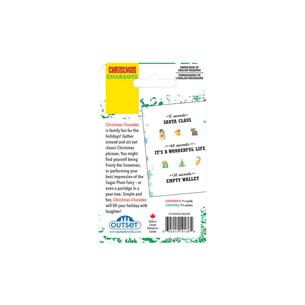 Christmas Charades Card Game