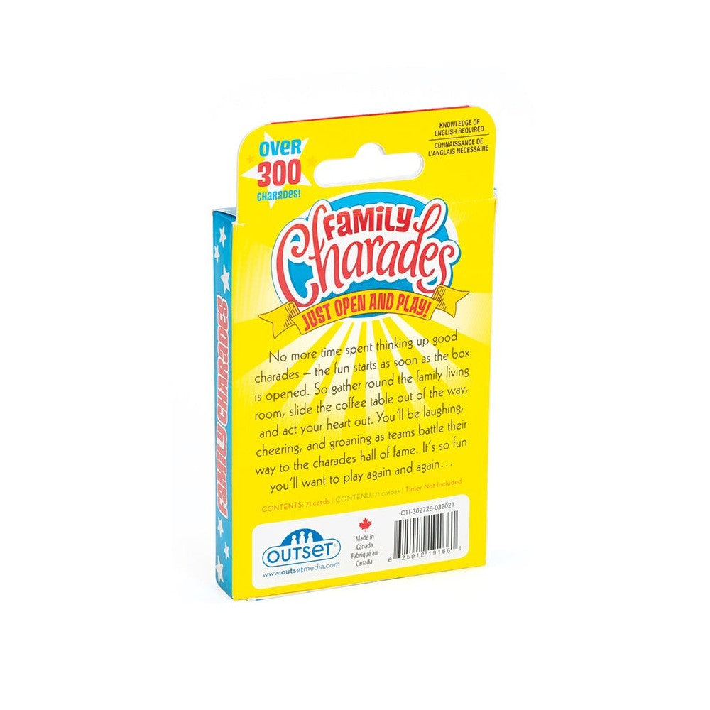 Family Charades Card Game