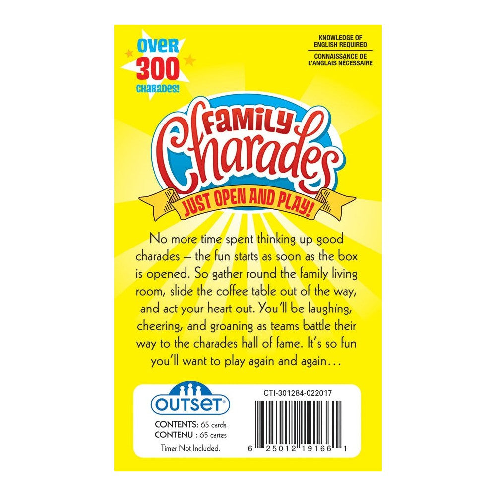 Family Charades Card Game