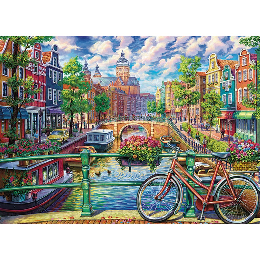 Puzzle - Amsterdam Canal 1000Pc