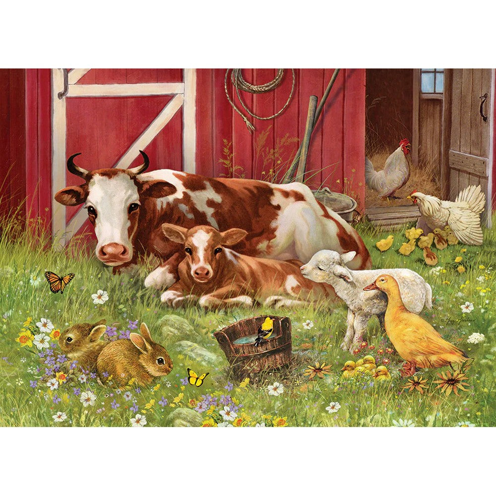 Puzzle - Cobble Hill - Barnyard Babies 350Pc *Family*
