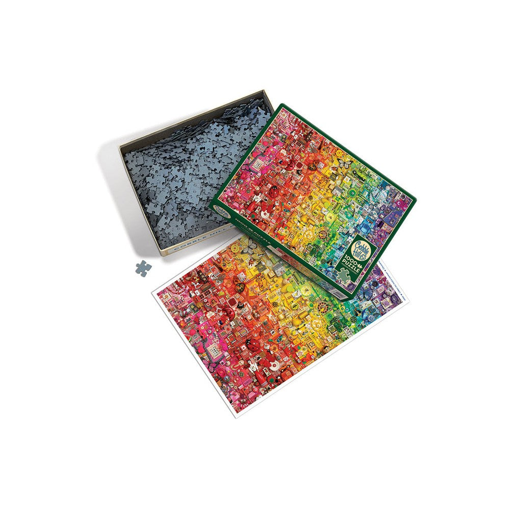 Puzzle - Cobble Hill - Colourful Rainbow 1000Pc
