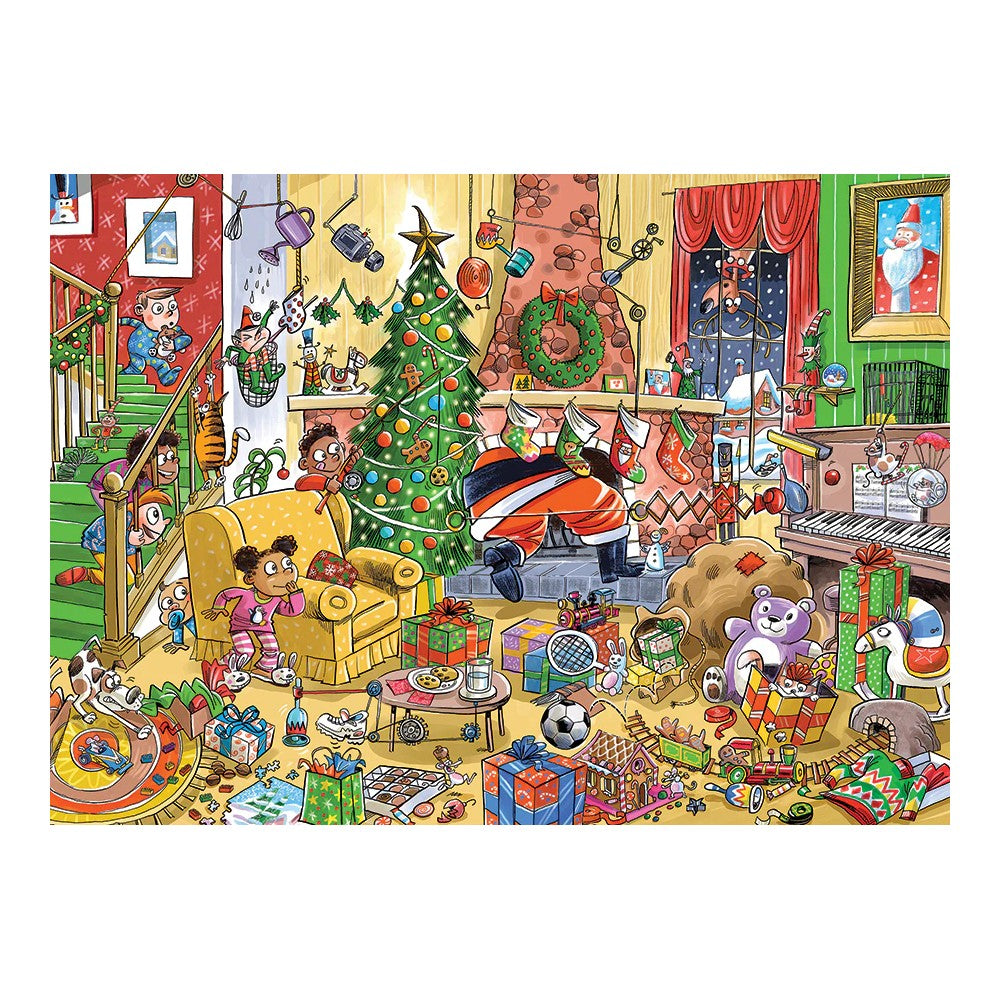 Puzzle - Cobble Hill - Doodletown Catching Santa 1000