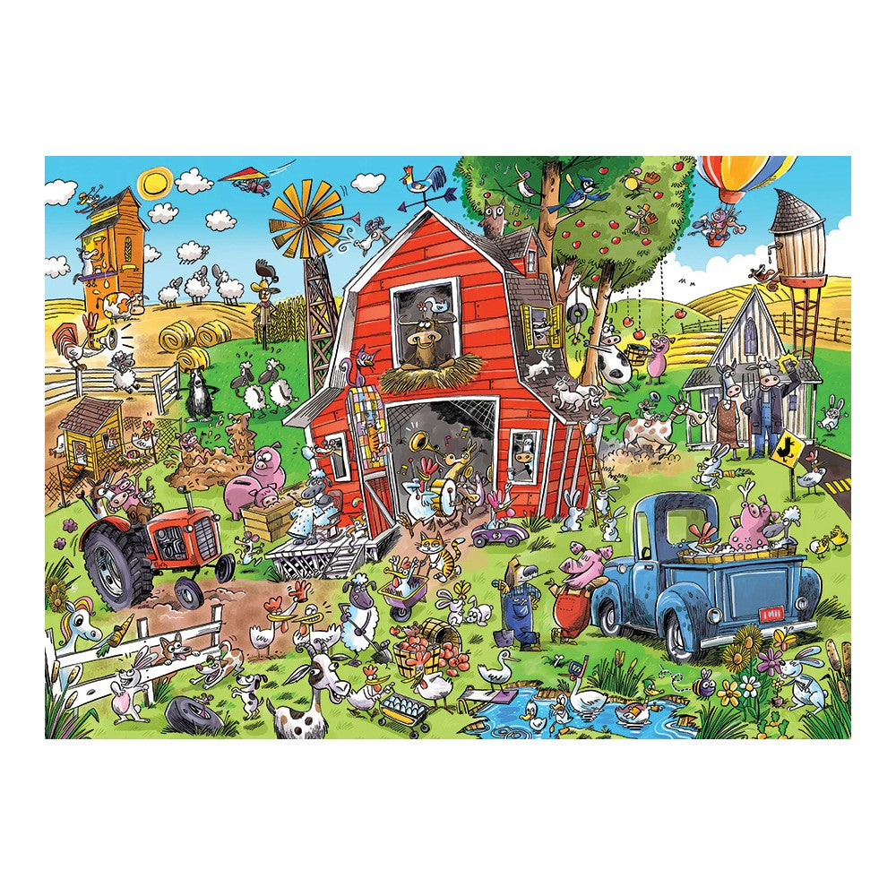 Puzzle - Cobble Hill - Doodletown Farmyard Folly 1000