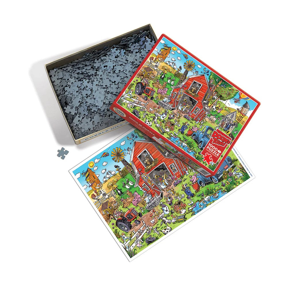 Puzzle - Cobble Hill - Doodletown Farmyard Folly 1000