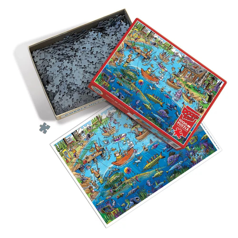 Puzzle - Cobble Hill - Doodletown Gone Fishing 1000Pc