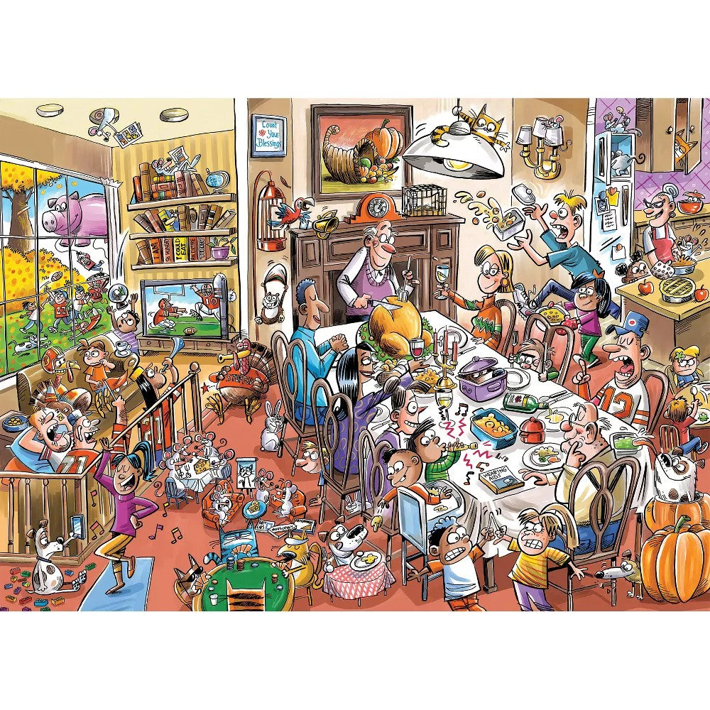 Puzzle - Cobble Hill - Doodletown Thanksgiving 1000Pc