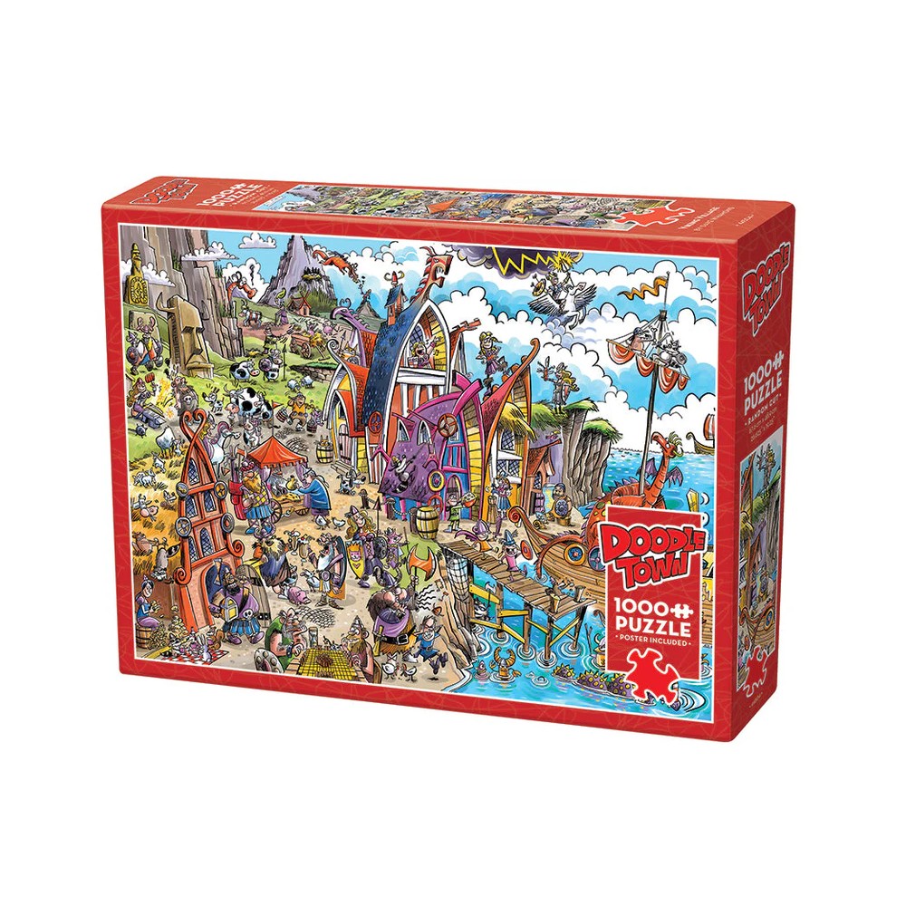 Puzzle - Cobble Hill - Doodletown Viking Village 1000